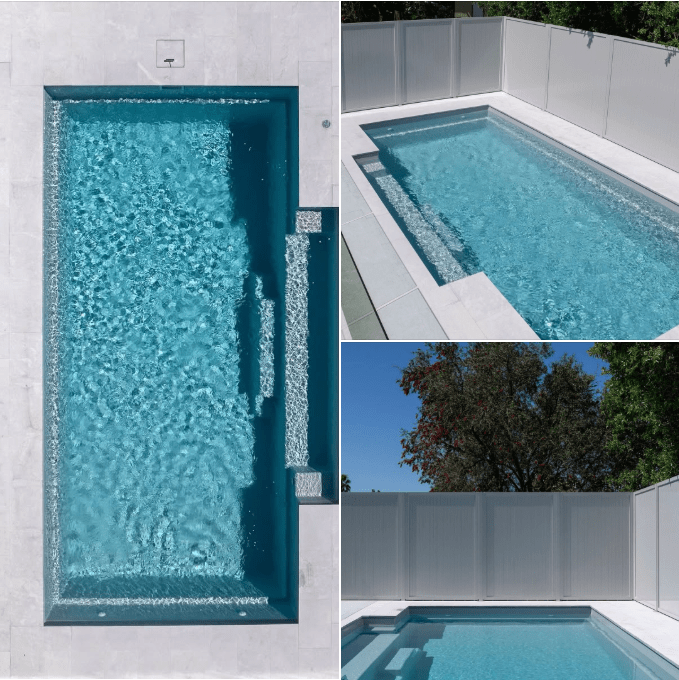 Recent fibreglass pool installation in Sydney's west — a 7M Heritage Whitehaven build